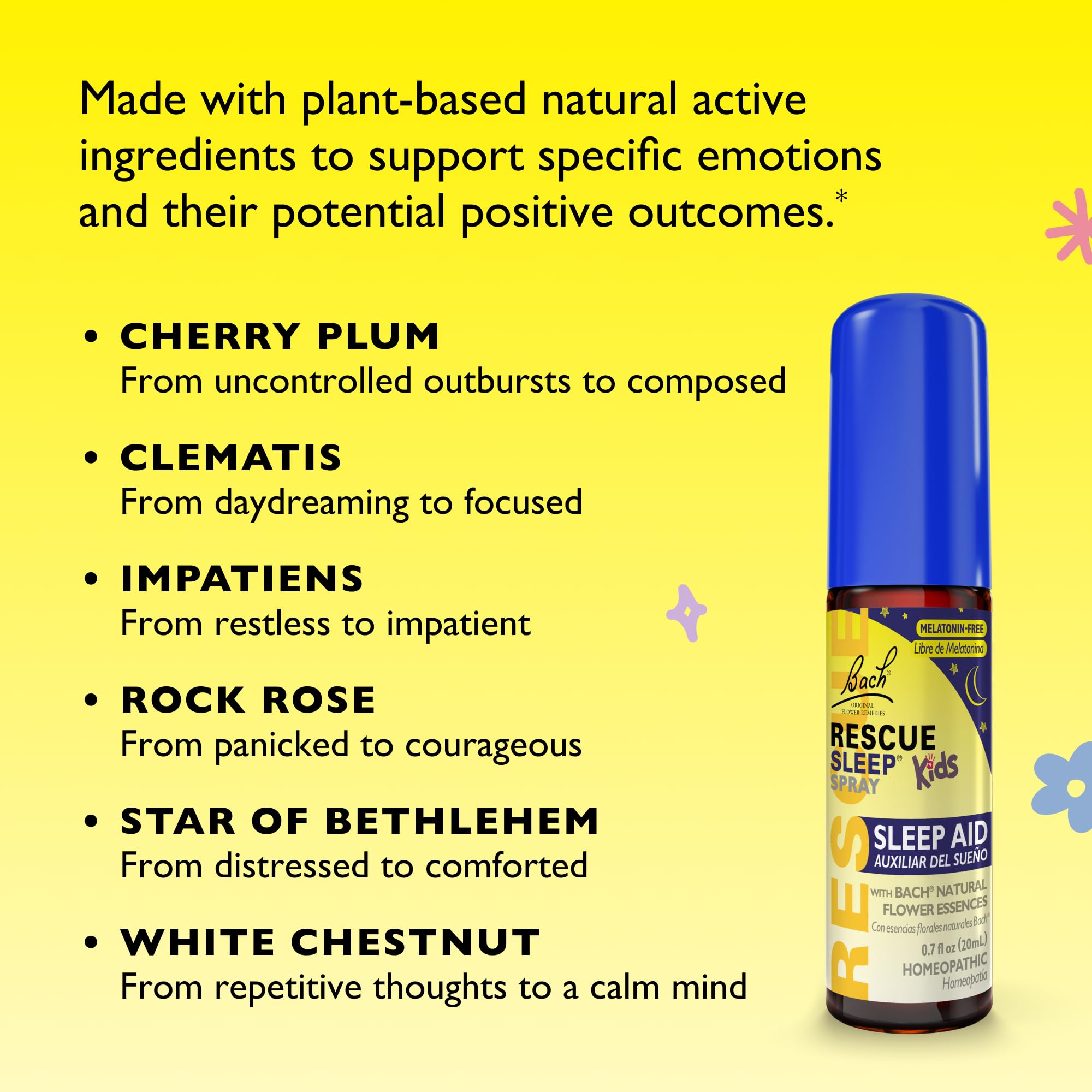 Foto 6 pulgar | Sleep Aid Rescue Sleep Kids En Aerosol, 20 Ml, Sin Melatonina - Venta Internacional.