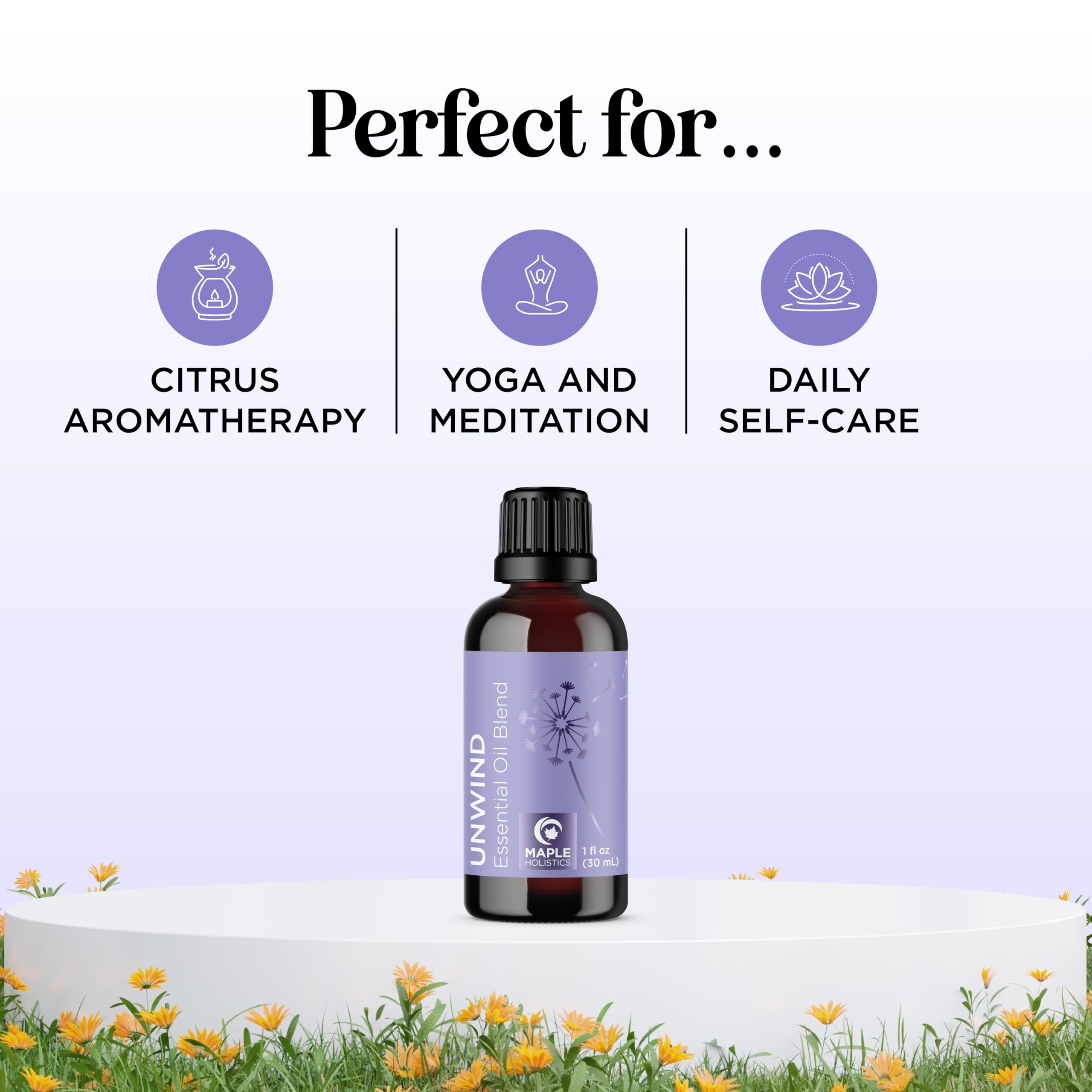 Foto 3 pulgar | Mezcla De Aceites Esenciales Maple Holistics Unwind Aromaterapia - Venta Internacional.