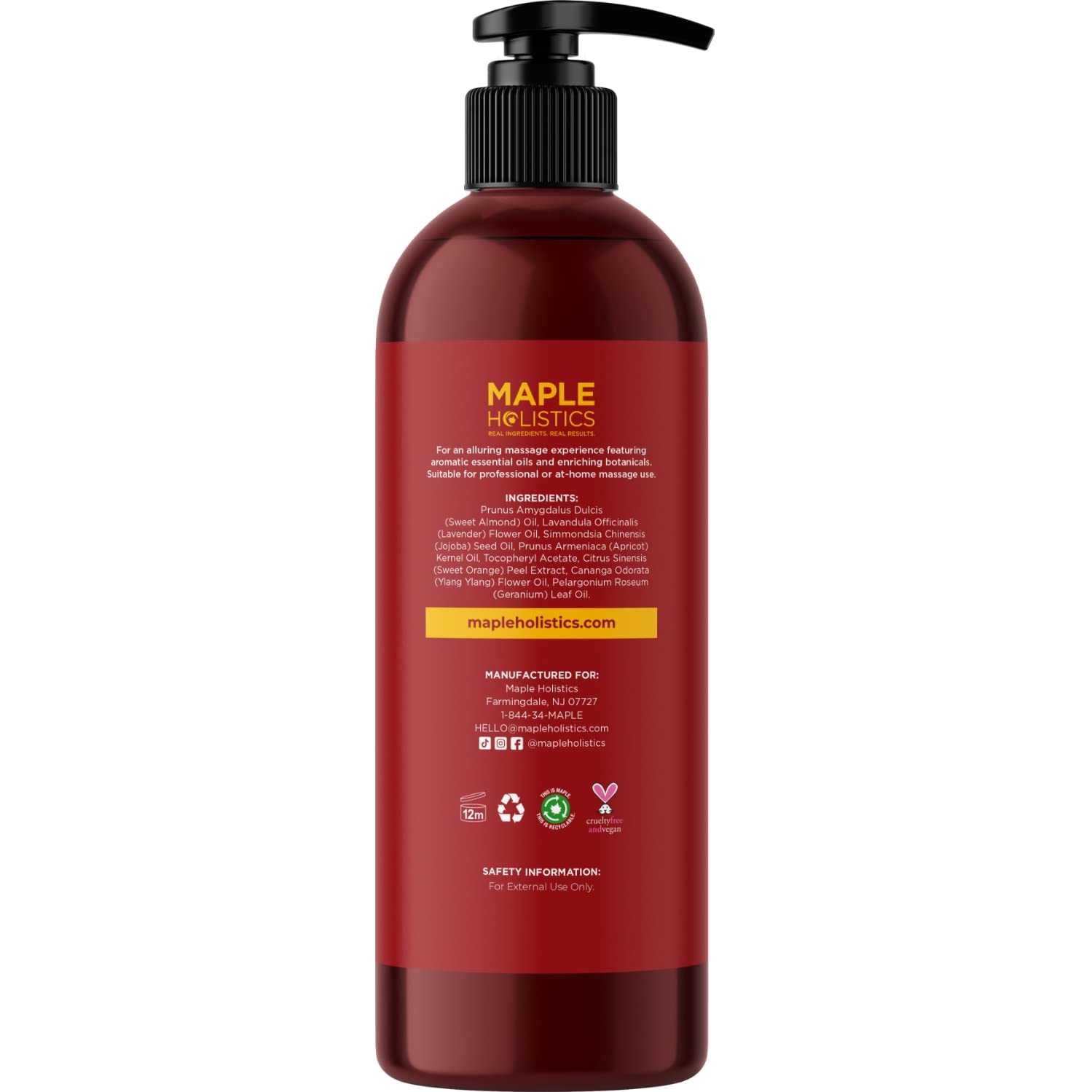 Foto 6 pulgar | Aceite De Masaje Maple Holistics Para Aromaterapia Relajante, 250 Ml - Venta Internacional.