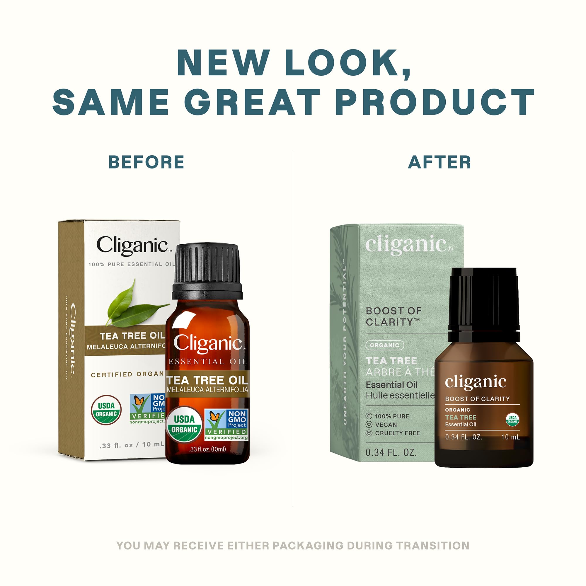 Foto 2 | Aceite Esencial De Árbol De Té Orgánico Cliganic 100% Puro Y Natural - Venta Internacional.