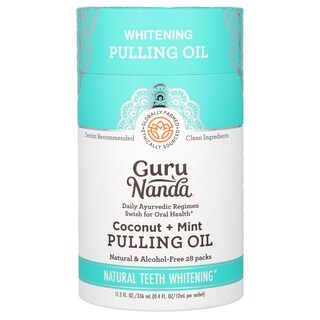 Foto 1 | Oil Pulling Gurunanda, Blanqueador, Coco Y Menta, 12 Ml, Paquete De 28 - Venta Internacional.
