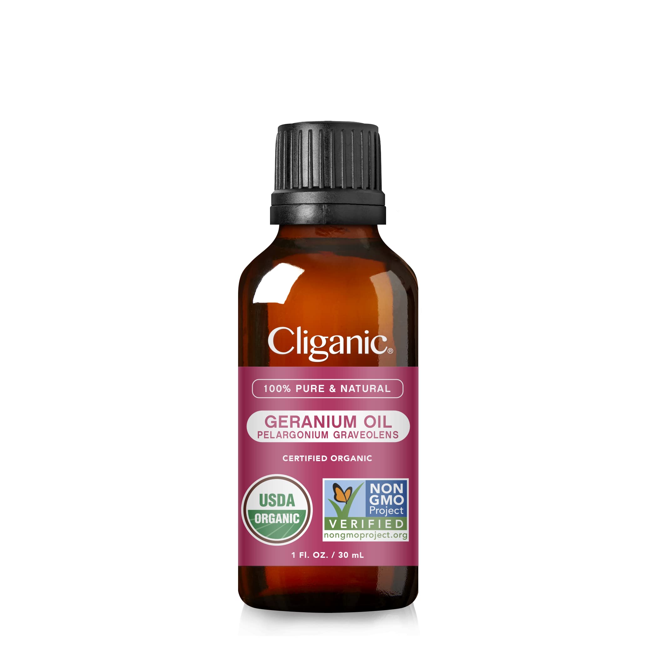 Foto 2 pulgar | Aceite Esencial De Geranio Cliganic 100% Puro Orgánico, 30 Ml - Venta Internacional.