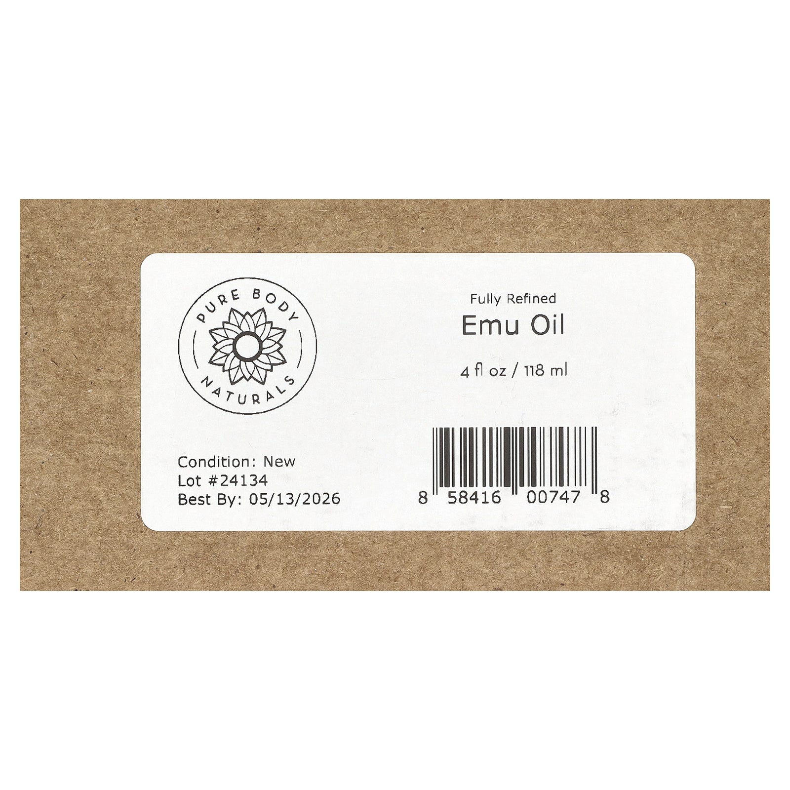 Foto 4 pulgar | Aceite De Emú Pure Body Naturals 118 Ml - Venta Internacional.