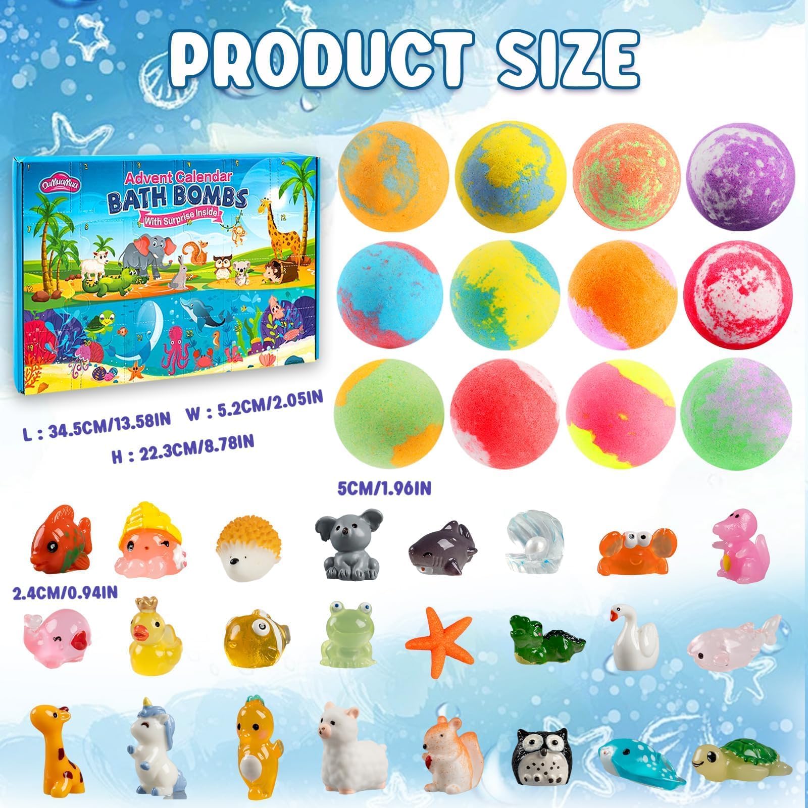 Foto 4 pulgar | Calendario De Adviento Con Bombas De Baño Oumuamua 2024 Para Niños Con Juguetes Sorpresa - Venta Internacional.