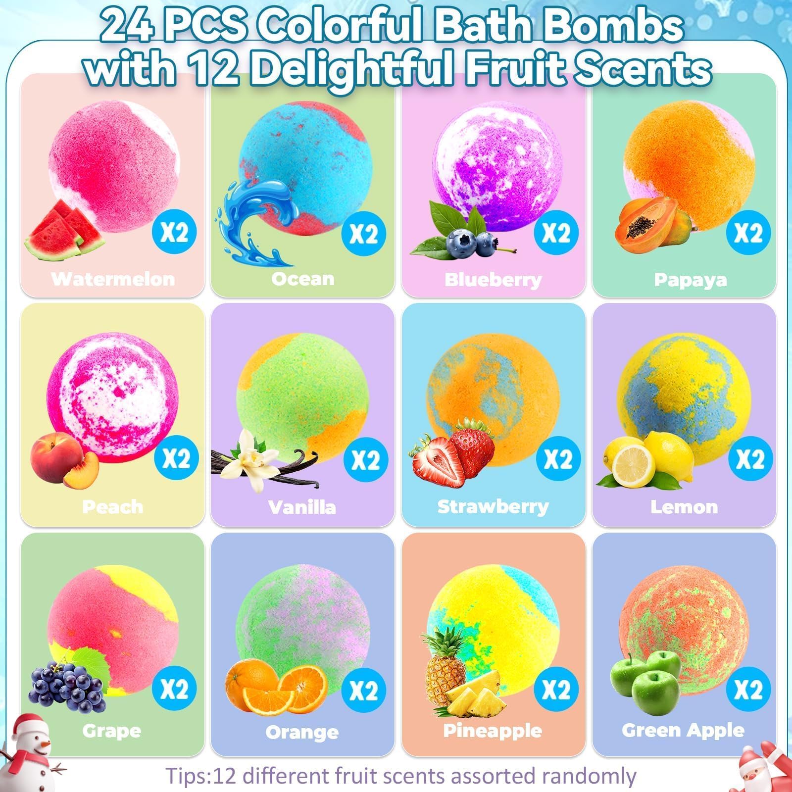Foto 5 pulgar | Calendario De Adviento Con Bombas De Baño Oumuamua 2024 Para Niños Con Juguetes Sorpresa - Venta Internacional.