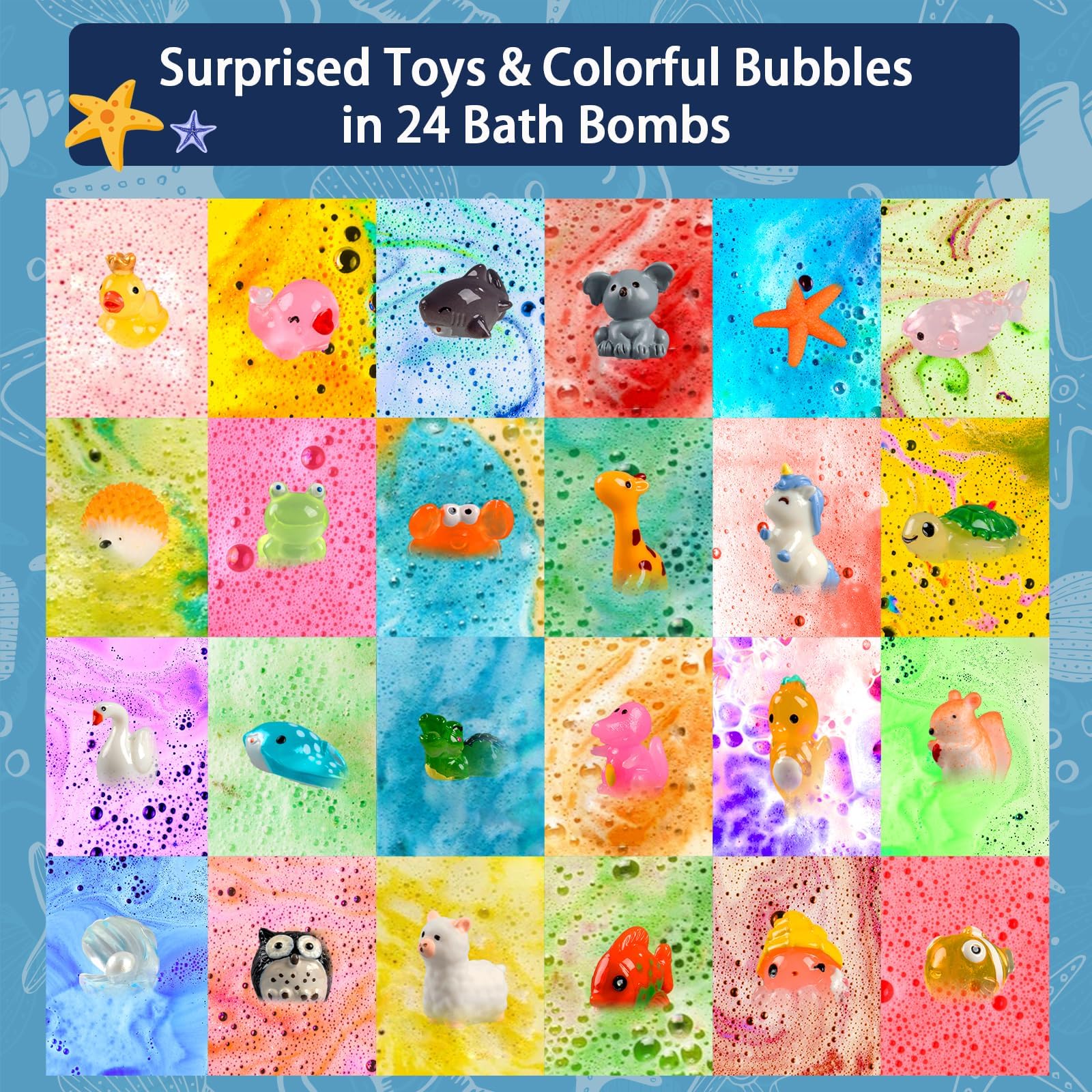 Foto 6 pulgar | Calendario De Adviento Con Bombas De Baño Oumuamua 2024 Para Niños Con Juguetes Sorpresa - Venta Internacional.