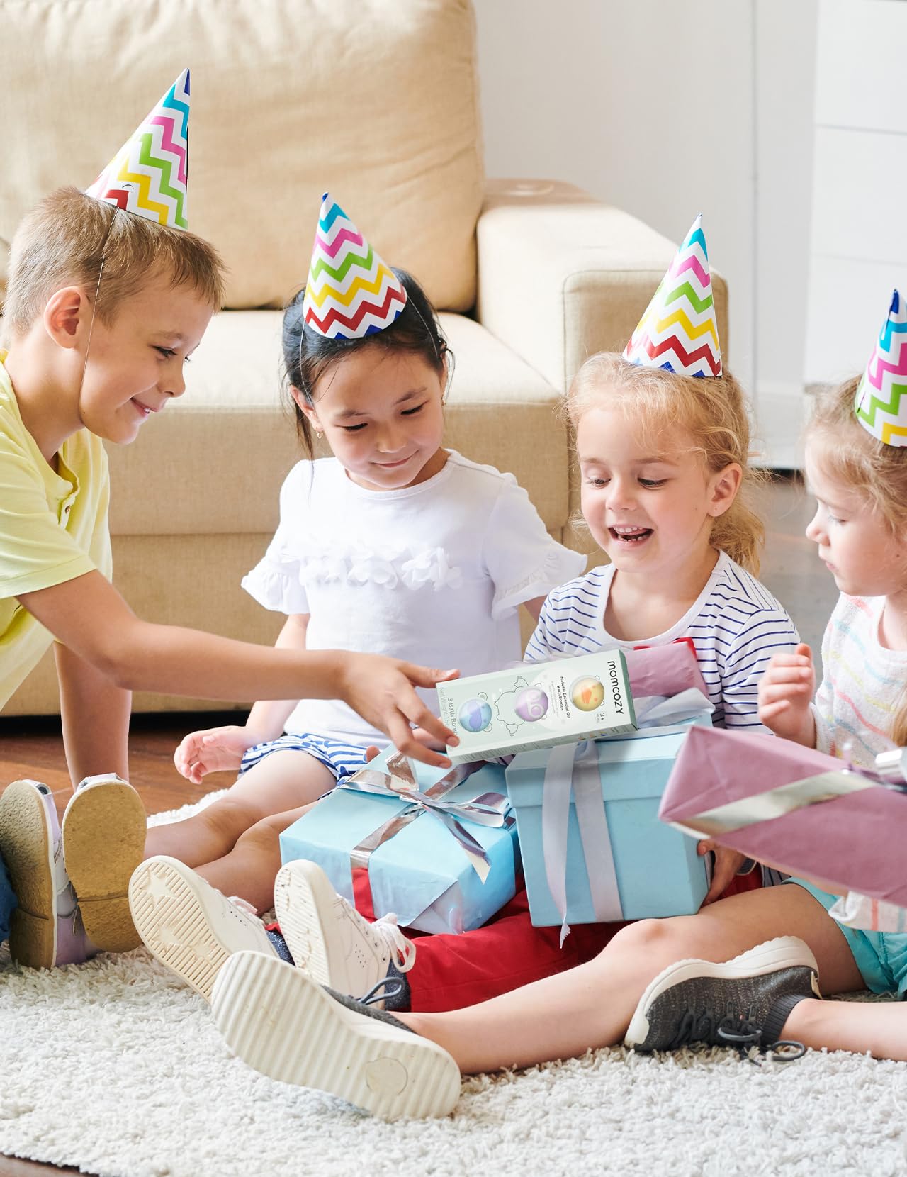 Foto 6 | Bombas De Baño Momcozy, Aceite Esencial Natural Y Orgánico Para Niños, 3 Unidades - Venta Internacional.