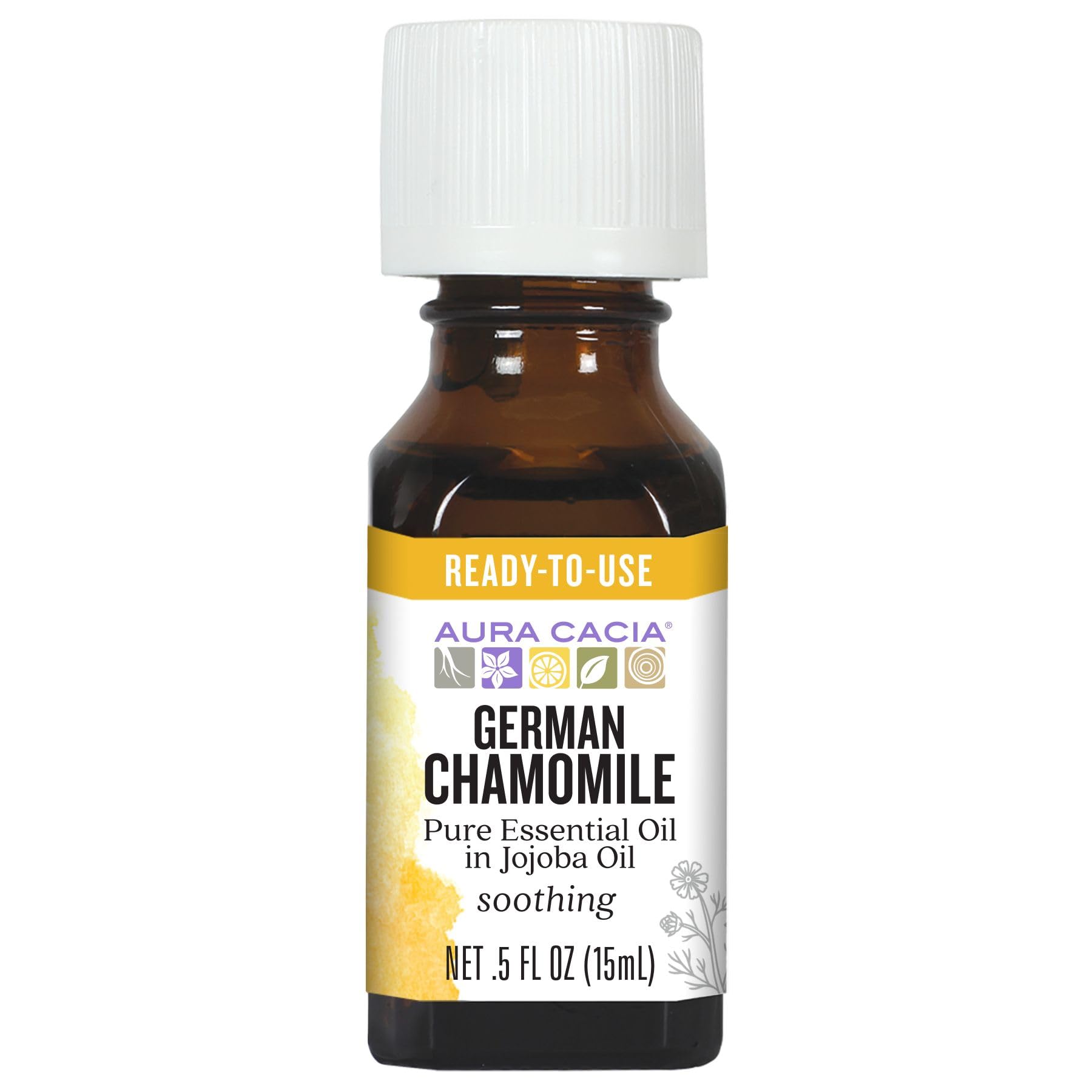 Foto 1 | Aceite Esencial Aura Cacia Manzanilla Alemana 15 Ml En Jojoba - Venta Internacional.