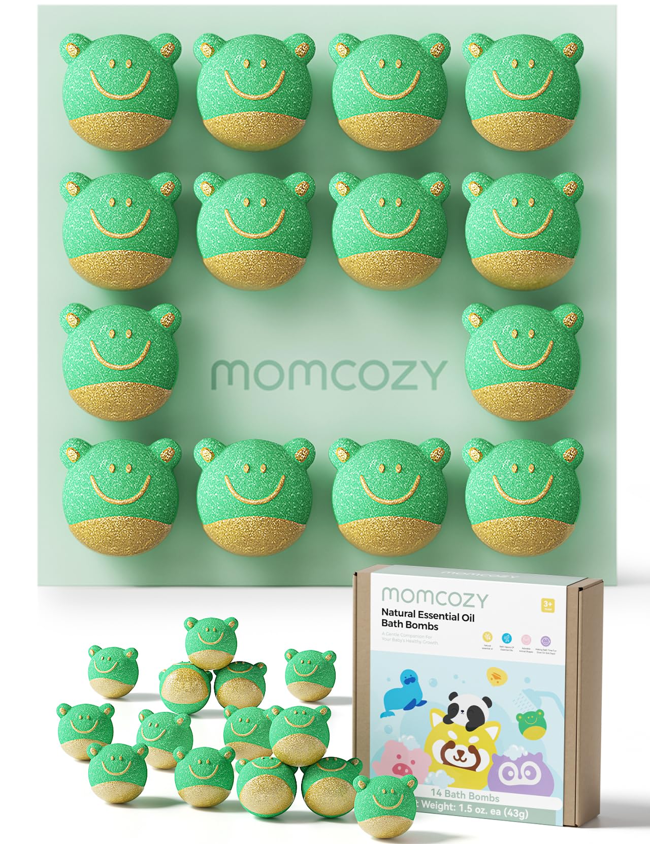 Foto 2 pulgar | Bombas De Baño Momcozy, Aceite Esencial Natural Y Orgánico Para Niños, 14 Unidades - Venta Internacional.