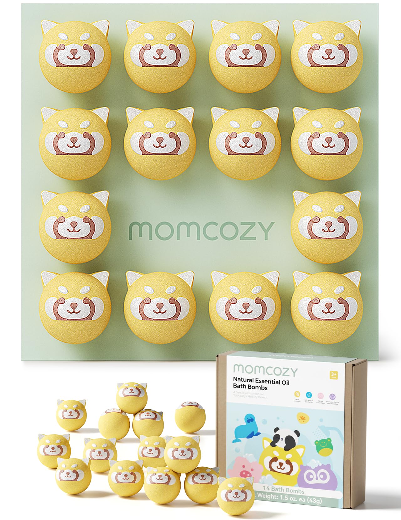 Foto 2 pulgar | Bombas De Baño Momcozy, Aceite Esencial Natural Y Orgánico, 14 Unidades, Para Niños - Venta Internacional.