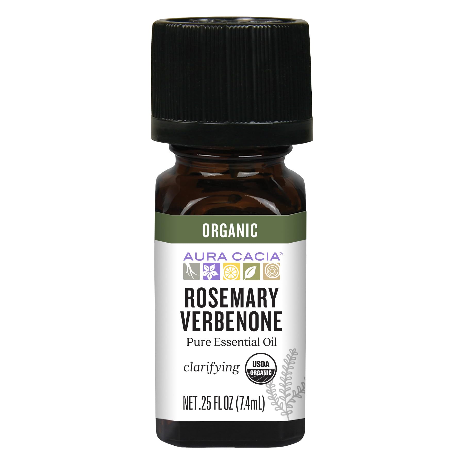 Foto 1 | Aceite Esencial Aura Cacia, Romero Y Verbenona, 7,4 Ml, Orgánico - Venta Internacional.