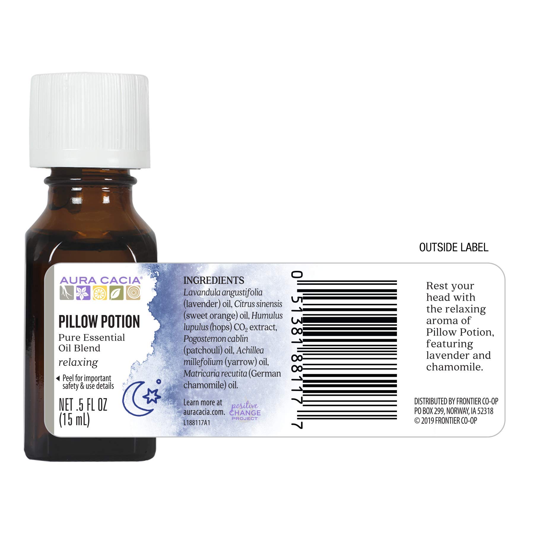 Foto 6 pulgar | Poción De Almohada De Aceite Esencial Aura Cacia, 15 Ml - Venta Internacional.