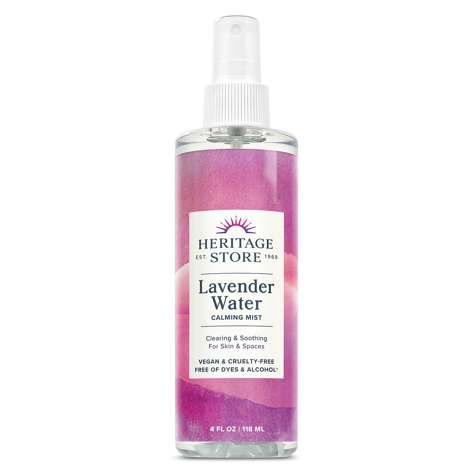 Foto 2 pulgar | Rocío De Agua Para Rostro Y Cuerpo Heritage Store Lavender, 120 Ml - Venta Internacional.