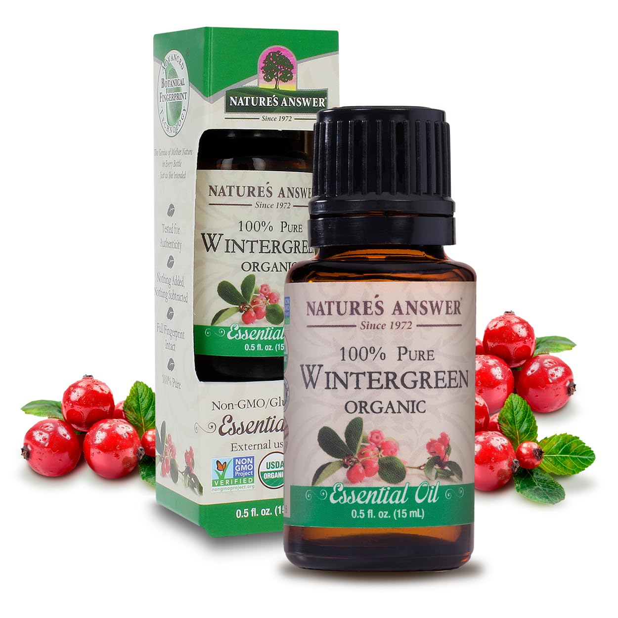 Foto 2 pulgar | Aceite Esencial Nature's Answer Wintergreen 15 Ml Usda Organic - Venta Internacional.