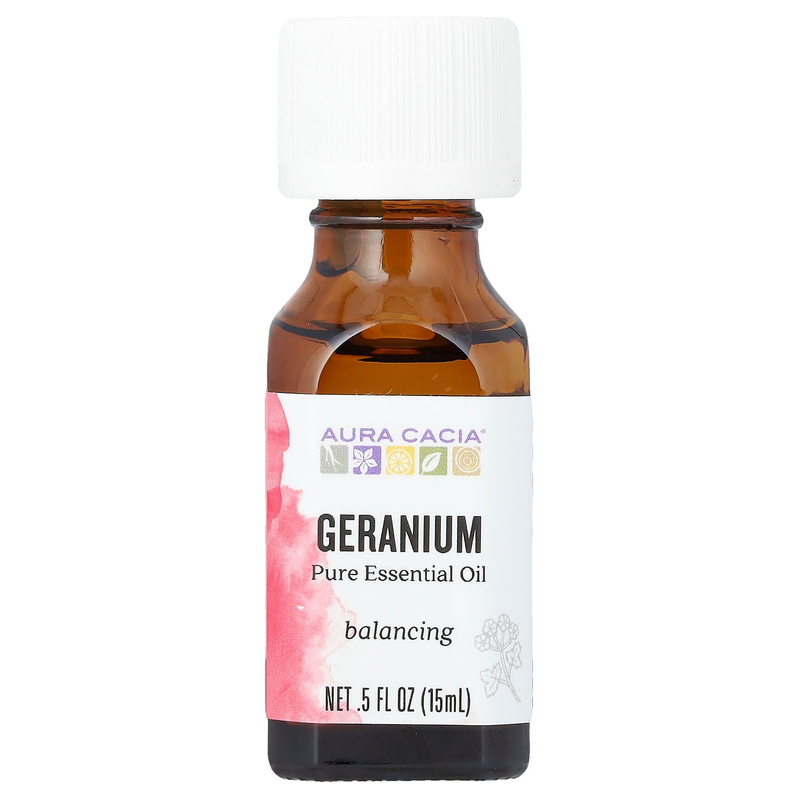 Foto 2 pulgar | Aceite Esencial Aura Cacia Geranium 15ml - Venta Internacional.