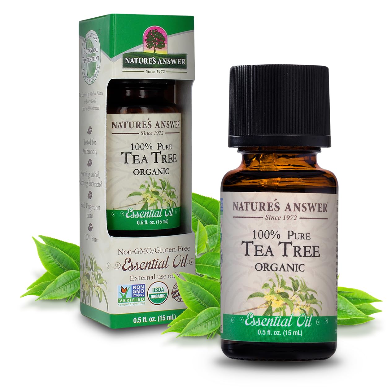 Foto 2 pulgar | Aceite Esencial De Árbol De Té Nature's Answer, 15 Ml, 100% Orgánico - Venta Internacional.