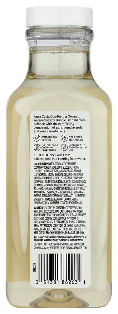 Foto 4 pulgar | Baño Reconfortante Aura Cacia Geranio 384 Ml - Venta Internacional.