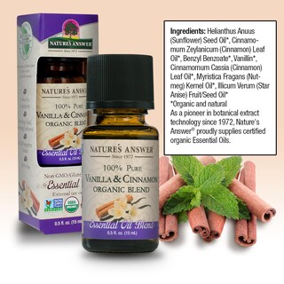 Foto 3 | Mezcla De Aceites Esenciales Nature's Answer, Vainilla Y Canela, 15 Ml - Venta Internacional.