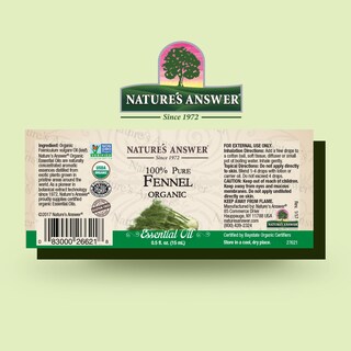 Foto 2 | Aceite Esencial Nature's Answer De Hinojo Dulce, 15 Ml - Venta Internacional.
