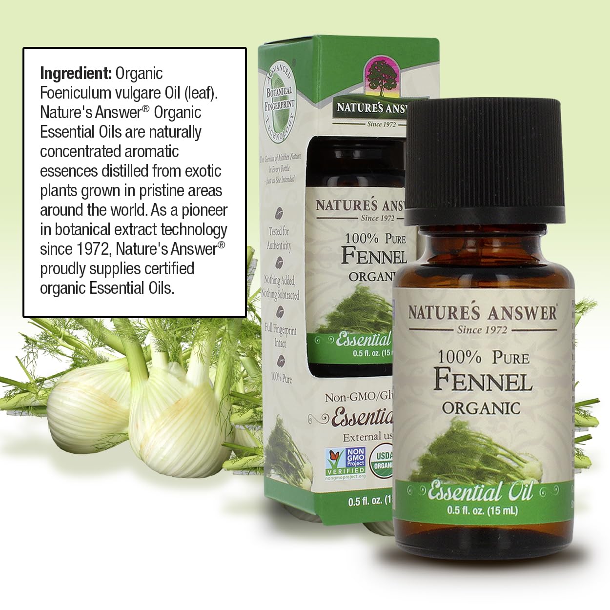 Foto 4 pulgar | Aceite Esencial Nature's Answer De Hinojo Dulce, 15 Ml - Venta Internacional.