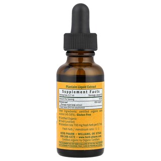 Foto 2 | Extracto Líquido De Plátano Herb Pharm, 30 Ml, Desintoxicante - Venta Internacional.