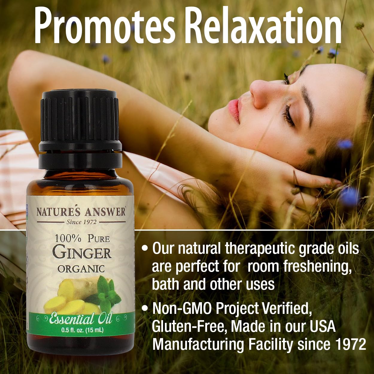 Foto 4 | Aceite Esencial Nature's Answer De Raíz De Jengibre 15 Ml Usda Organic - Venta Internacional.