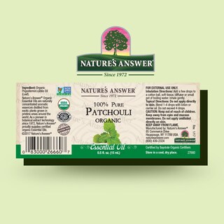 Foto 2 | Aceite Esencial De Pachulí Nature's Answer, 15 Ml, 100% Orgánico - Venta Internacional.