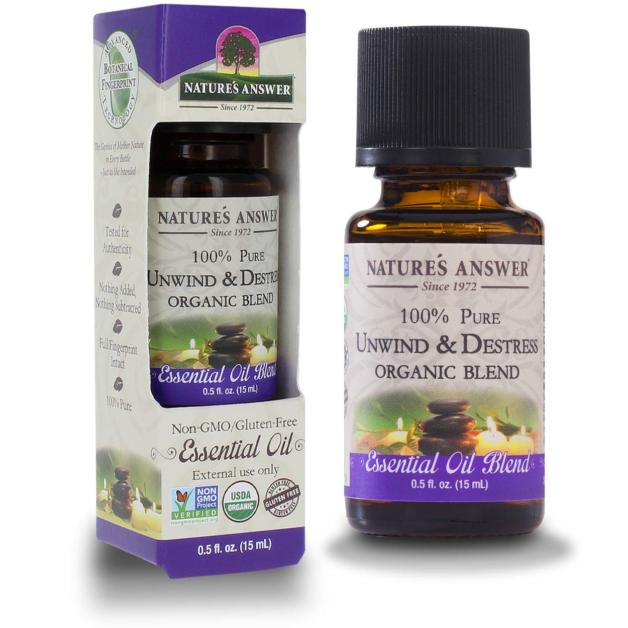 Foto 2 pulgar | Mezcla De Aceites Esenciales Nature's Answer Unwind/d-stress 15 Ml - Venta Internacional.