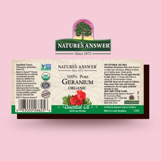 Foto 2 | Aceite Esencial De Geranio Nature's Answer, 15 Ml, 100% Orgánico Puro - Venta Internacional.