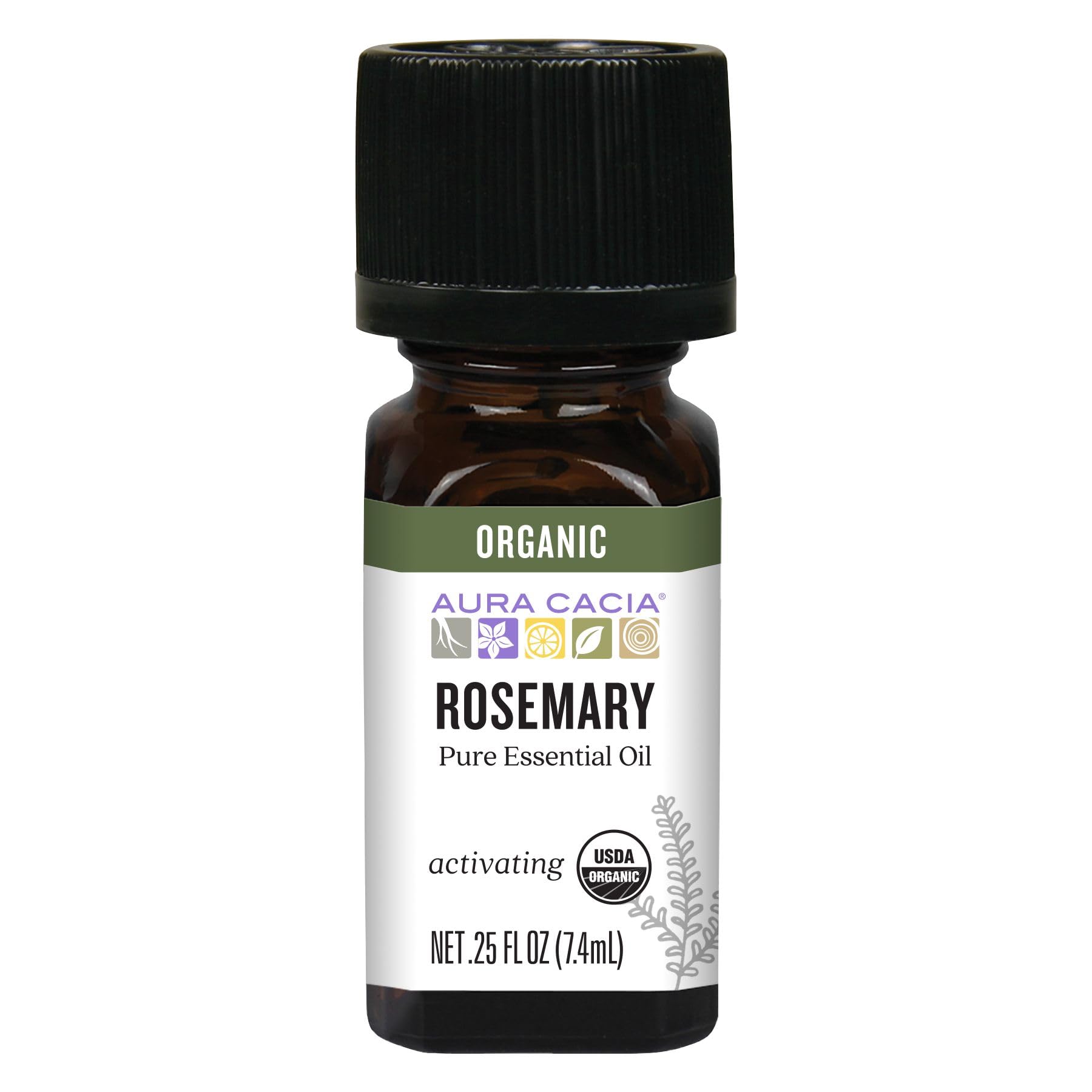 Foto 1 | Aceite Esencial Aura Cacia Aromaterapia 100% Orgánico De Romero, 7 Ml - Venta Internacional.