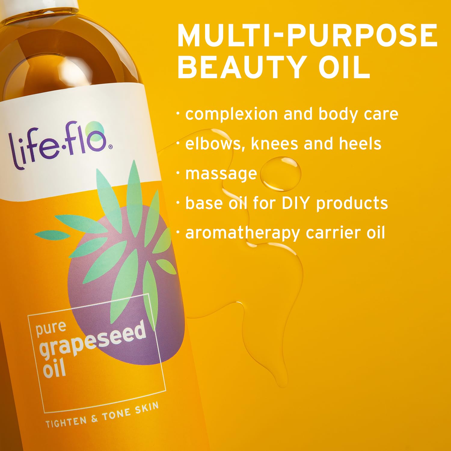 Foto 4 | Aceite Portador Life-flo Aceite Puro De Semilla De Uva 473 Ml - Venta Internacional.