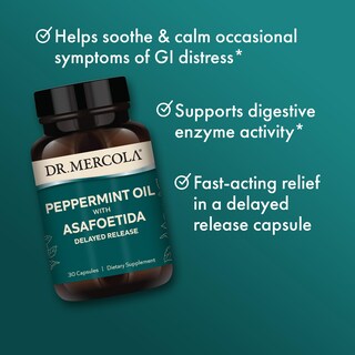 Foto 4 | Suplemento Dietético Dr. Mercola Peppermint Oil Con Asafétida - Venta Internacional.