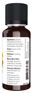 Foto 2 | Aceite Esencial Now Foods Blue Tansy, 30 Ml, Calmante - Venta Internacional.