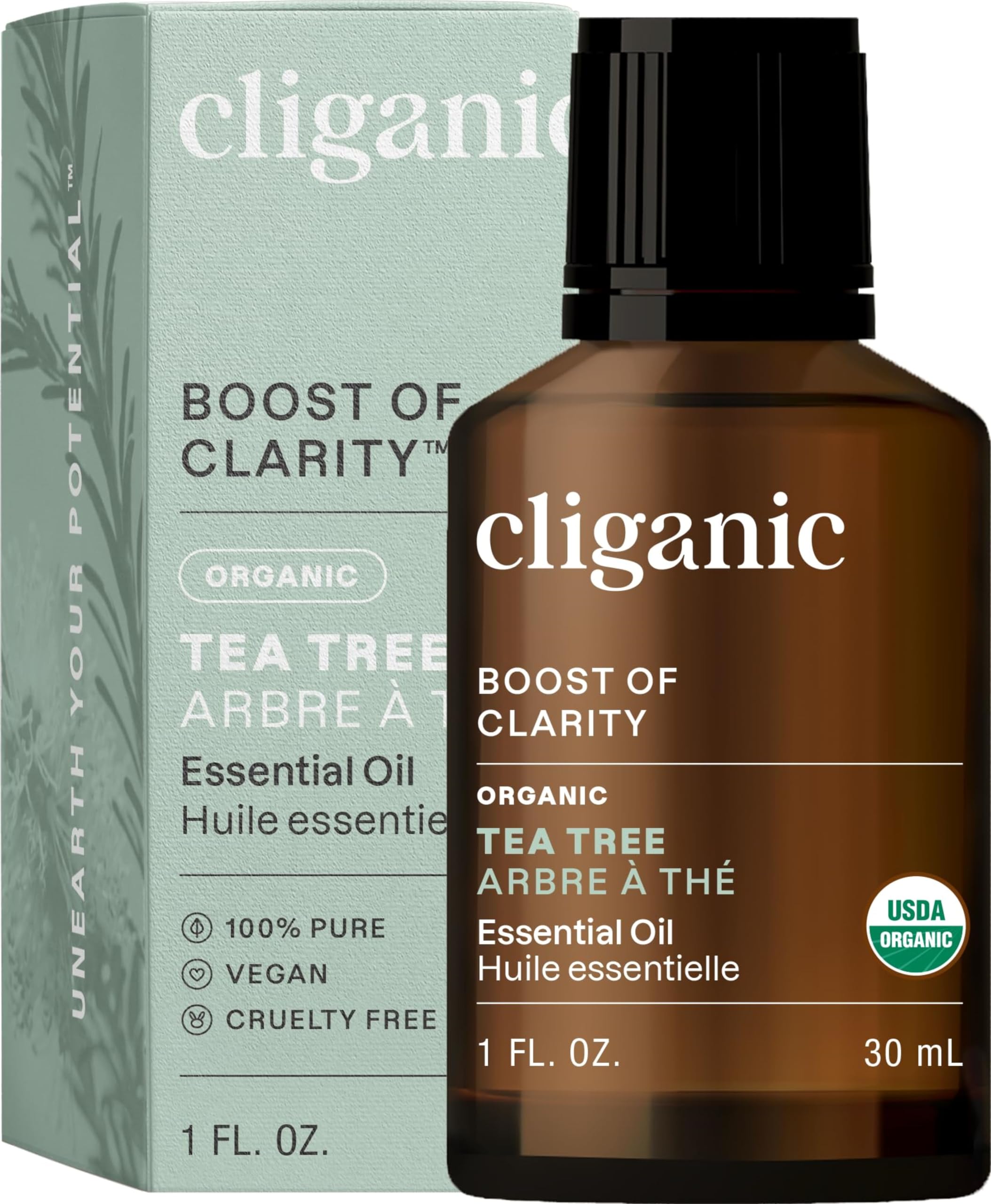 Foto 1 | Aceite Esencial De Árbol De Té Orgánico Cliganic 100% Puro Y Natural - Venta Internacional.