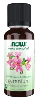Foto 1 | Aceite Esencial Now Foods De Geranio, 30 Ml, Certificado Orgánico - Venta Internacional.