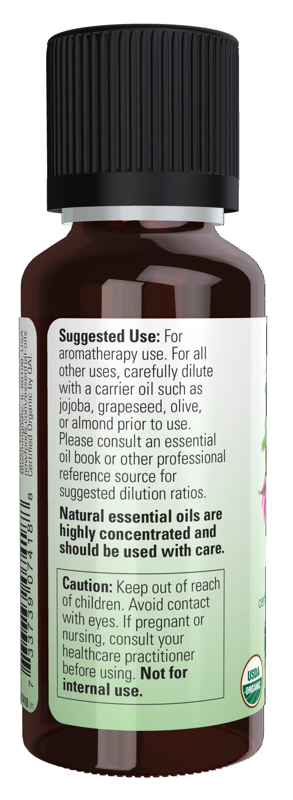 Foto 4 pulgar | Aceite Esencial Now Foods De Geranio, 30 Ml, Certificado Orgánico - Venta Internacional.