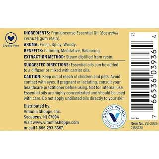 Foto 4 | Aceite Esencial The Vitamin Shoppe De Incienso, 30 Ml, 100% Puro - Venta Internacional.