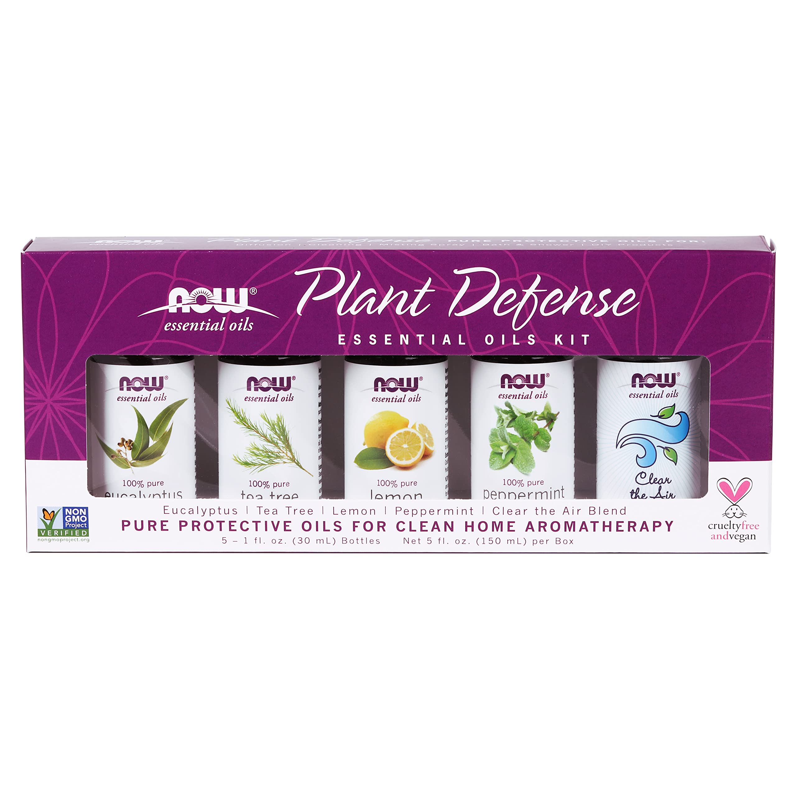 Foto 2 pulgar | Kit De Aceites Esenciales Now Plant Defense, 5 X 30 Ml Con Cápsulas Para Niños - Venta Internacional.