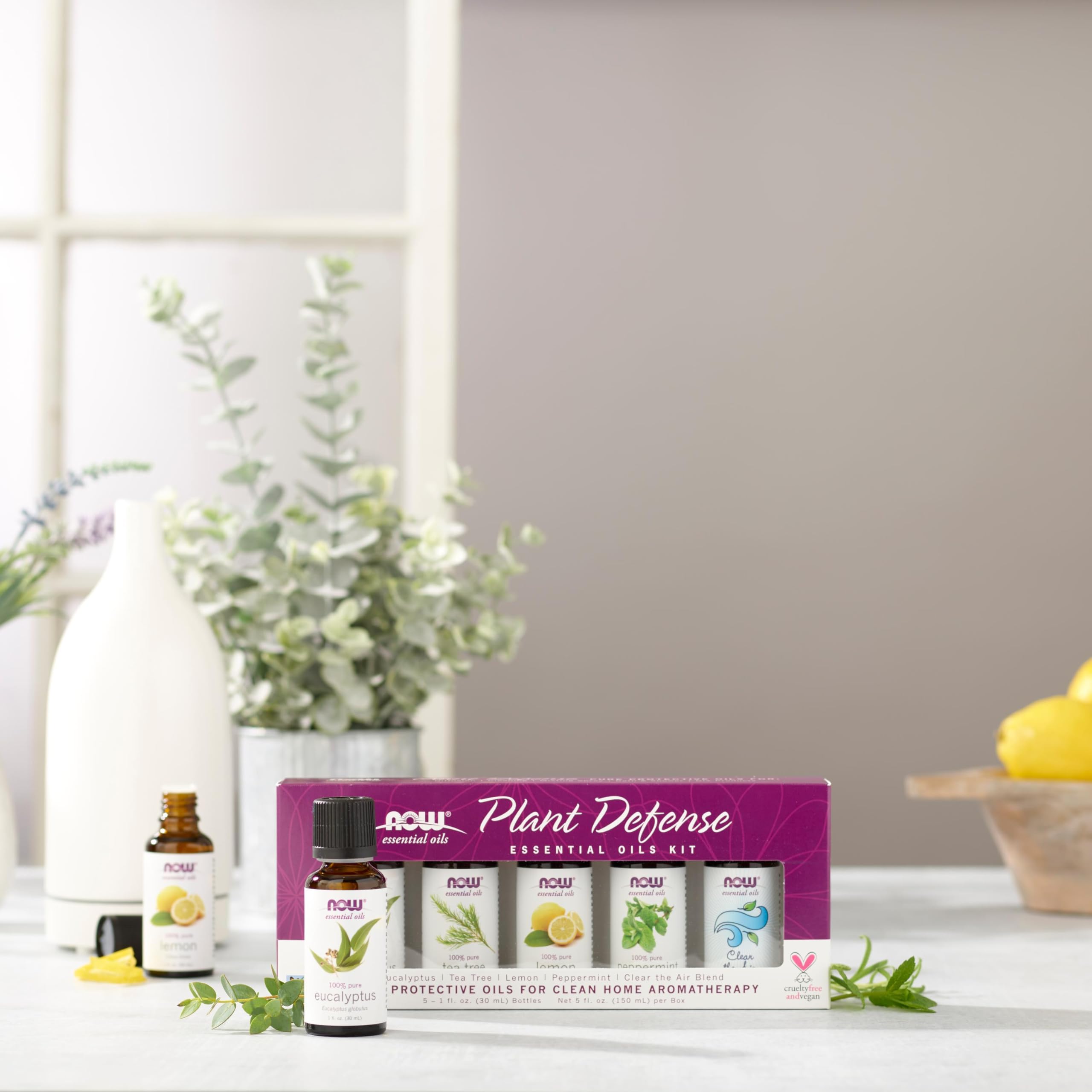 Foto 4 pulgar | Kit De Aceites Esenciales Now Plant Defense, 5 X 30 Ml Con Cápsulas Para Niños - Venta Internacional.
