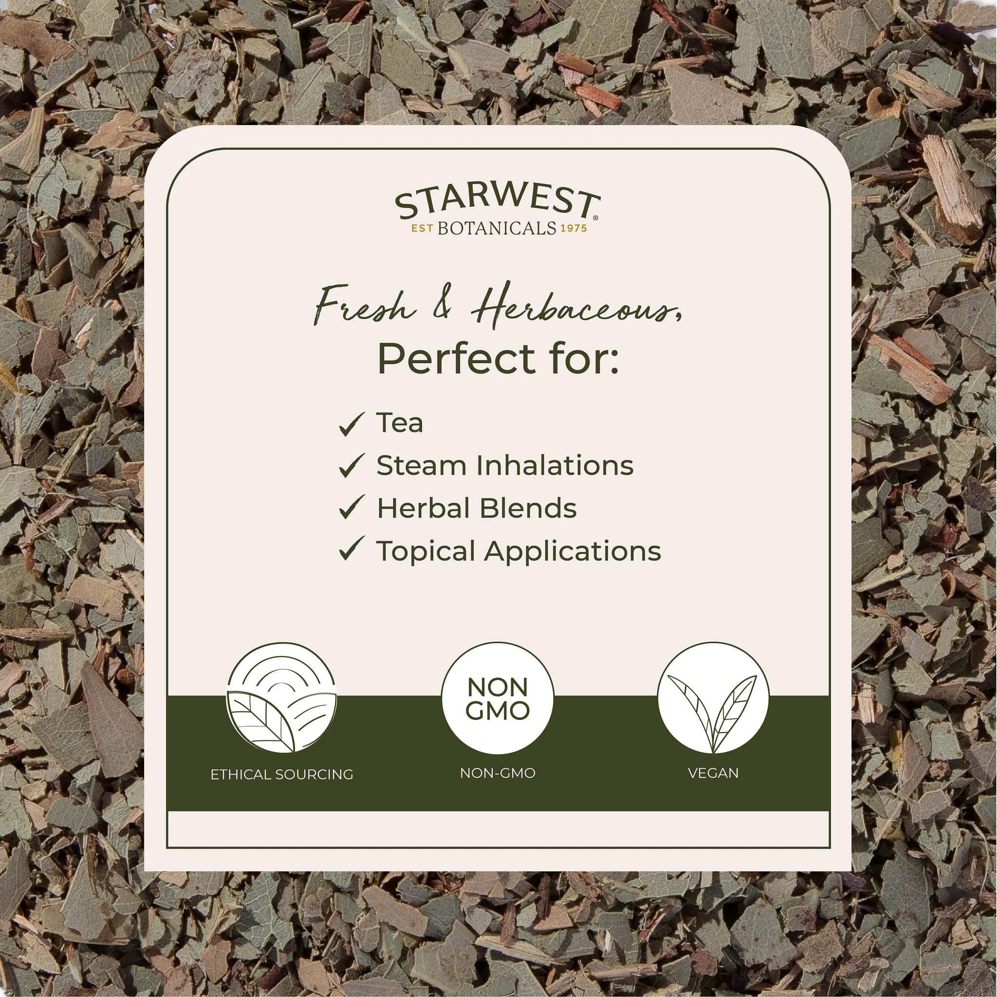 Foto 4 pulgar | Hojas Secas De Eucalipto Starwest Botanicals, Bolsa Orgánica De 454 G - Venta Internacional.