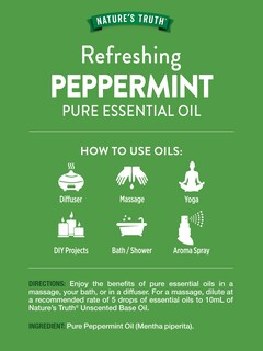 Foto 2 | Aceite Esencial Nature's Truth Peppermint 60 Ml Para Difusor - Venta Internacional.