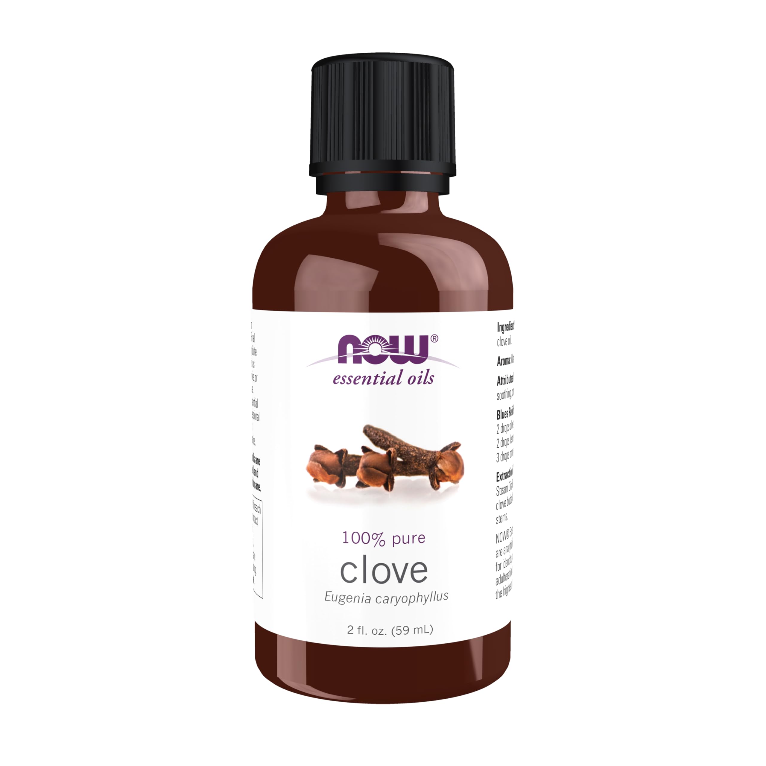 Foto 2 pulgar | Aceite Esencial Now Foods Clavo 100% Puro Vegano, 60 Ml - Venta Internacional.