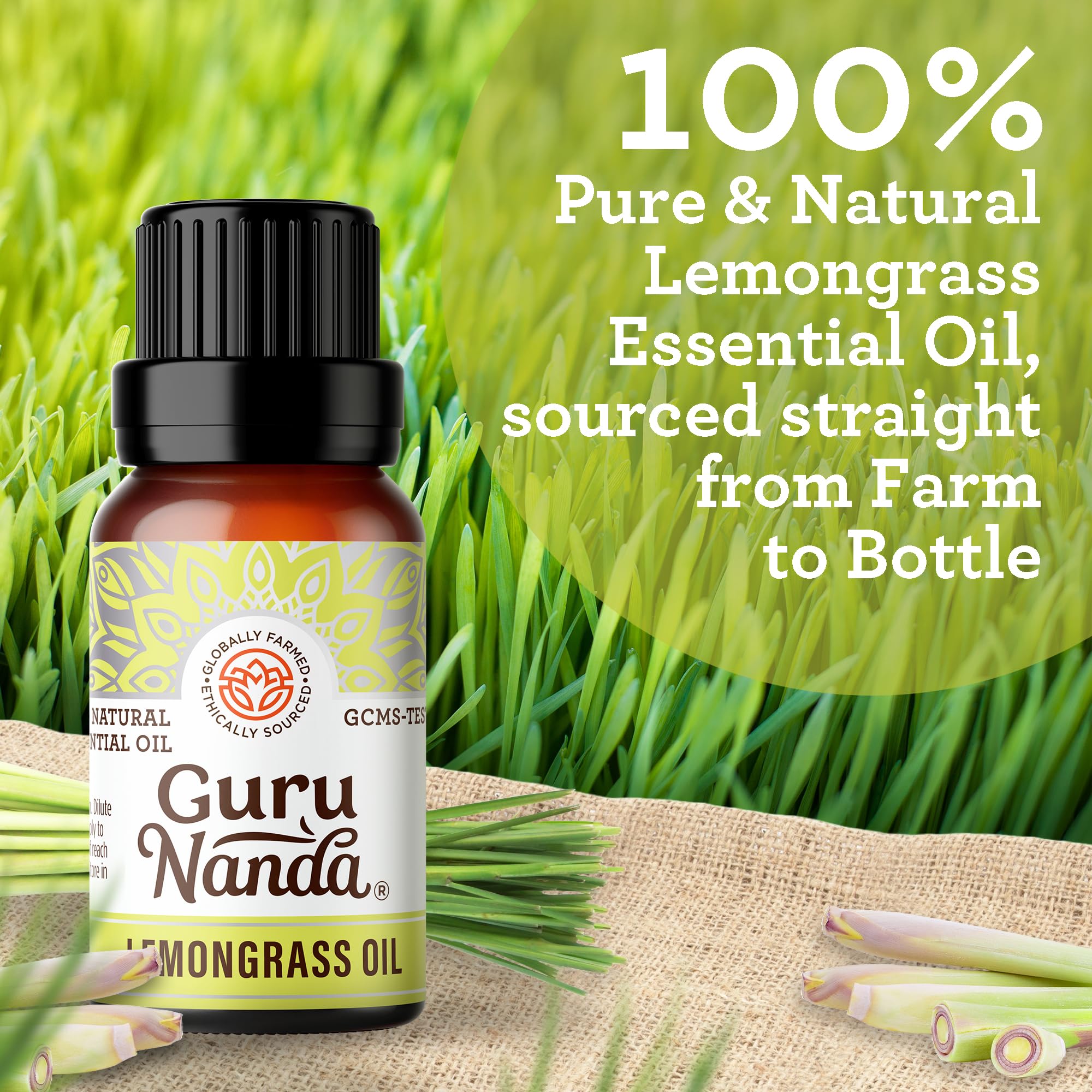 Foto 4 pulgar | Aceite Esencial Gurunanda Lemongrass 15 Ml De Aromaterapia 100% Pura - Venta Internacional.