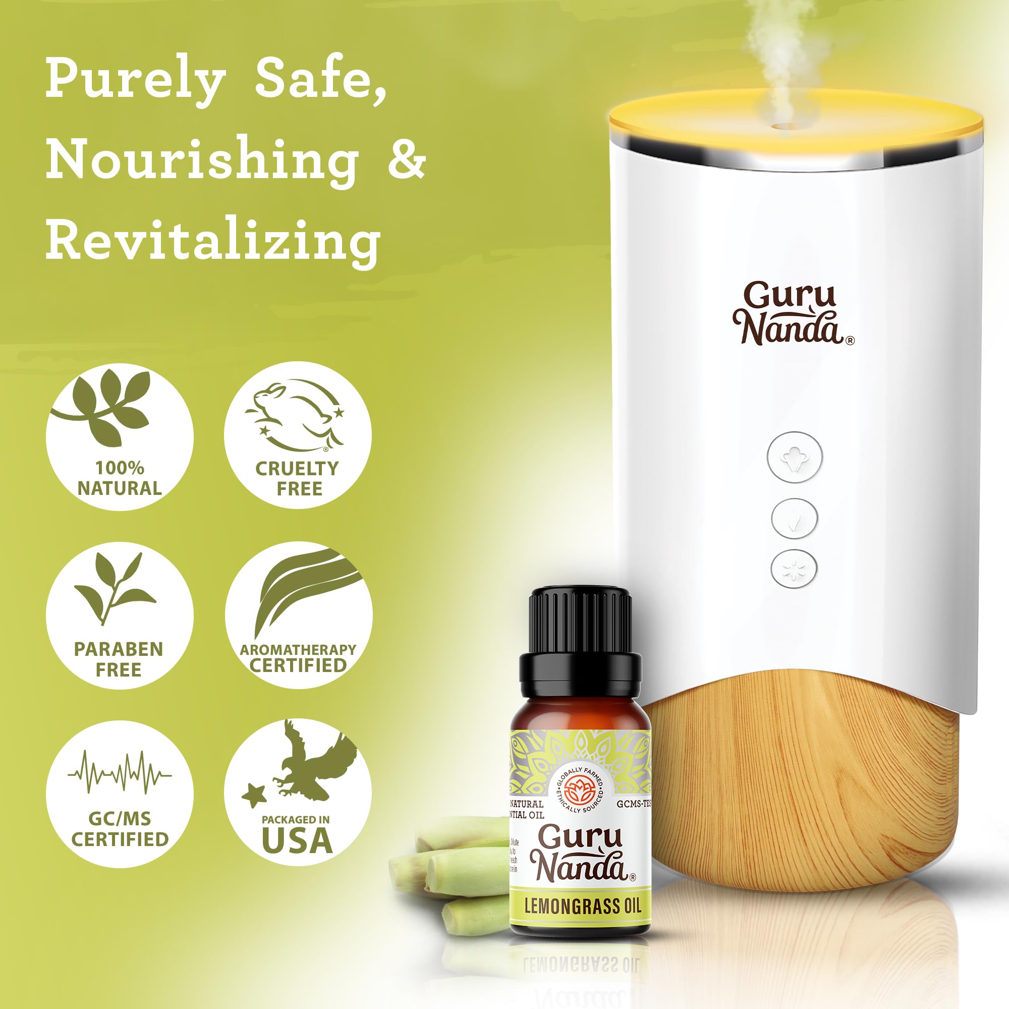 Foto 7 pulgar | Aceite Esencial Gurunanda Lemongrass 15 Ml De Aromaterapia 100% Pura - Venta Internacional.
