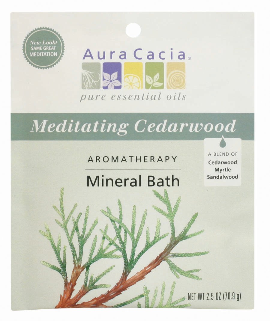 Foto 2 pulgar | Baño Mineral De Aromaterapia Aura Cacia Meditation Cedar Wood 75 Ml - Venta Internacional.
