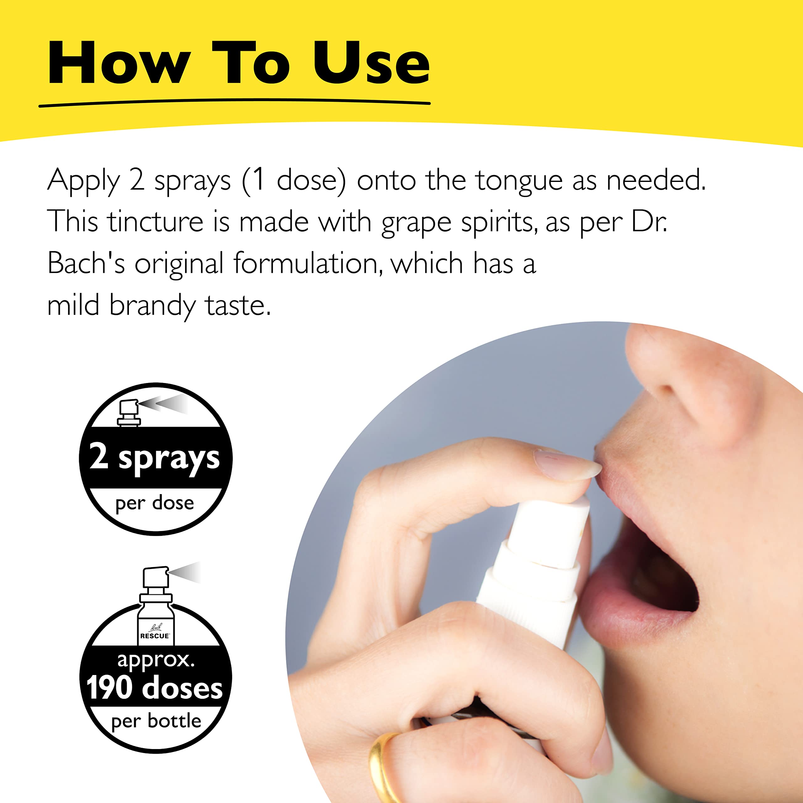 Foto 5 pulgar | Spray Para Aliviar El Estrés Rescue Remedy 20 Ml Bach Vegan - Venta Internacional.