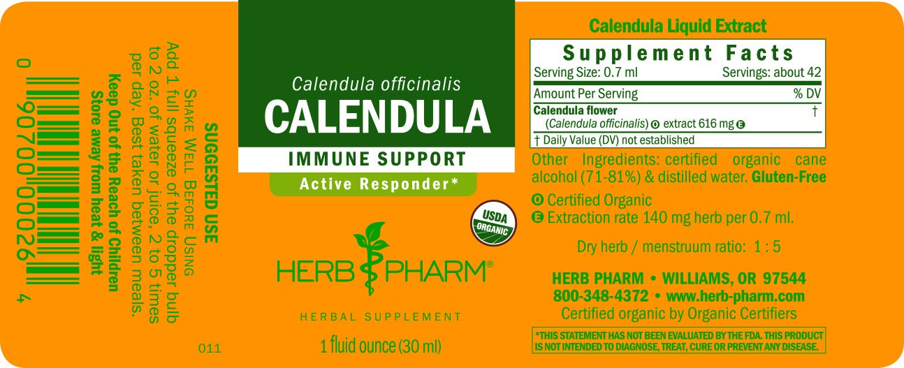 Foto 6 pulgar | Extracto Líquido Herb Pharm Calendula Organic 30 Ml Minor Pain - Venta Internacional.