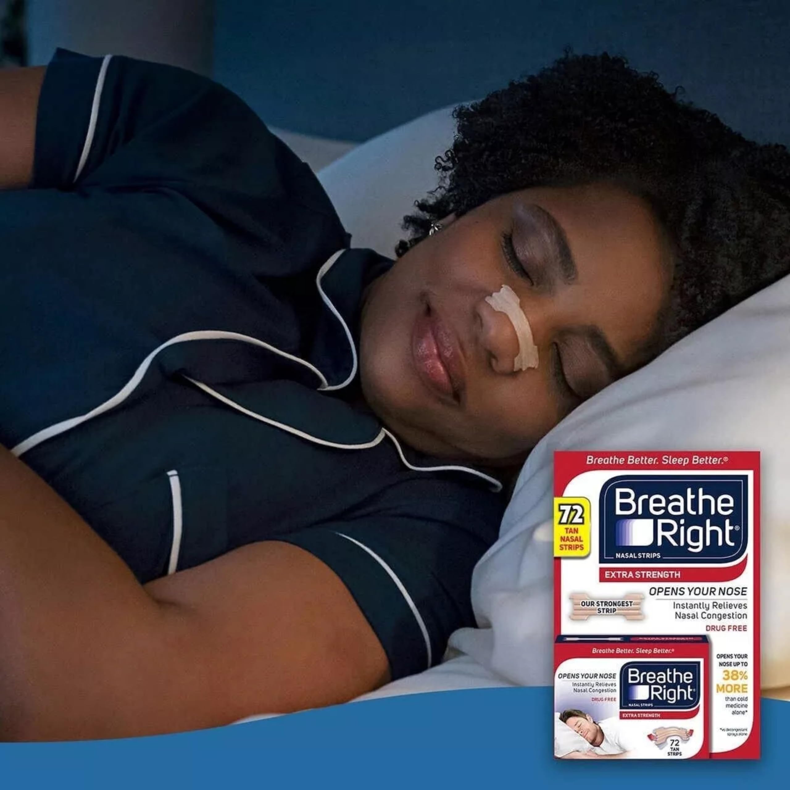 Foto 6 pulgar | Tiras Nasales Breathe Right Extra Strength  72 Tiras - Venta Internacional.