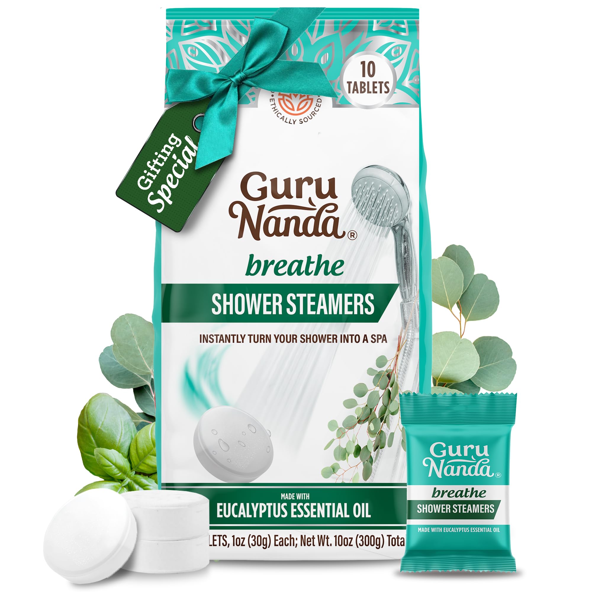 Foto 2 pulgar | Paquete De 10 Vaporizadores De Ducha Gurunanda Breathe Para Aromaterapia - Venta Internacional.