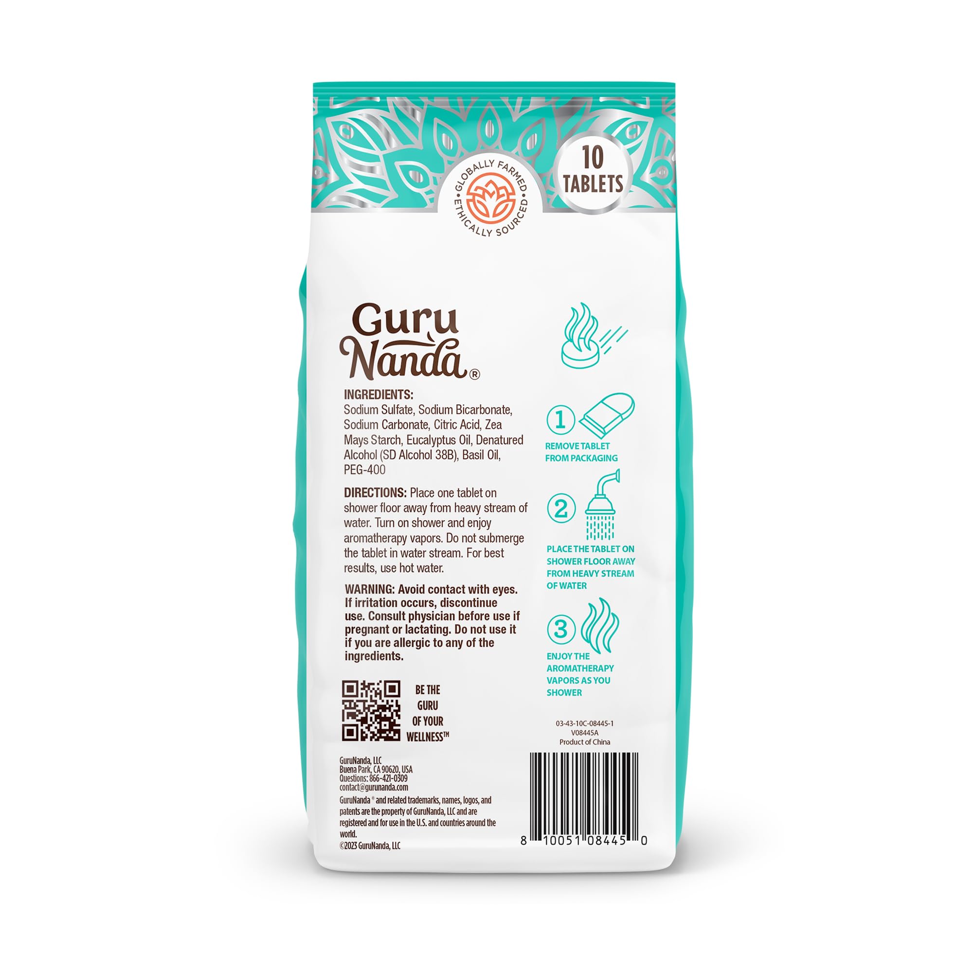 Foto 8 pulgar | Paquete De 10 Vaporizadores De Ducha Gurunanda Breathe Para Aromaterapia - Venta Internacional.